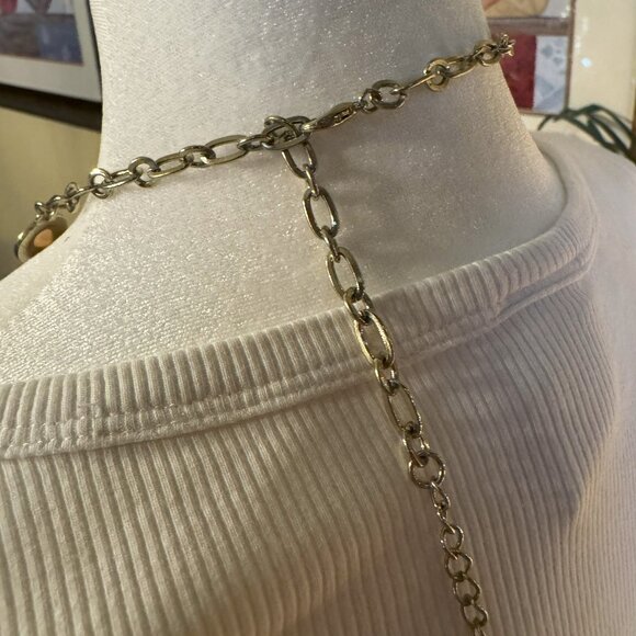 Adjustable Statement Bib Necklace in Blush - Picture 5 of 6